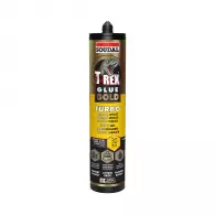 Лепило уплътнител хибрид-полимерно SOUDAL T-Rex Gold Turbo 290мл-бял